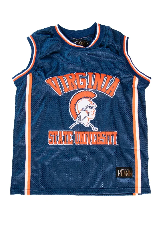 Basketball Jerseys with Heat-Pressed Numbers and Logos for Durability-VIRGINIA STATE BASKETBALL JERSEY