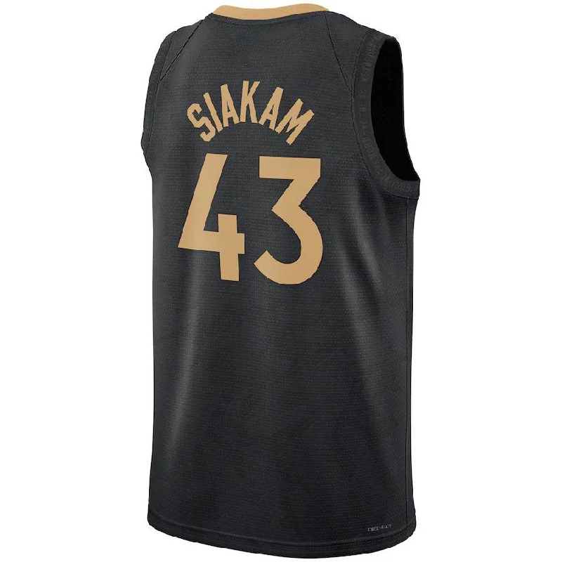 Basketball Jerseys with Soft Polyester Blend for Lightweight Feel-T.Raptors #43 Pascal Siakam Unisex  Swingman Jersey City Edition Black Stitched American Basketball Jersey