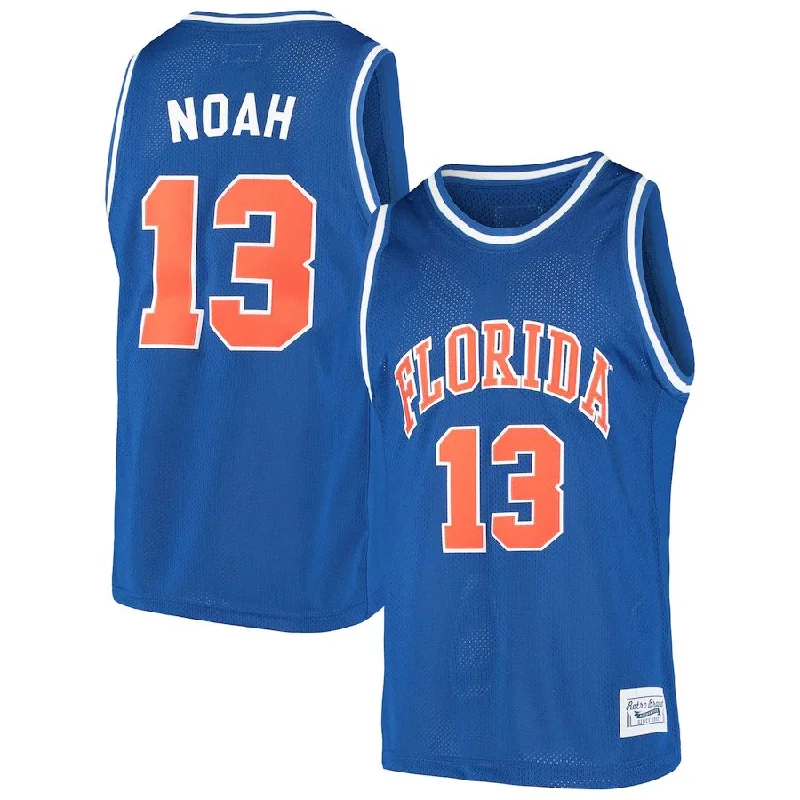 Basketball Jerseys with Soft Fabric for a Casual Look-F.Gators #13 Joakim Noah Original Retro Brand Alumni Basketball Jersey Royal Stitched American College Jerseys