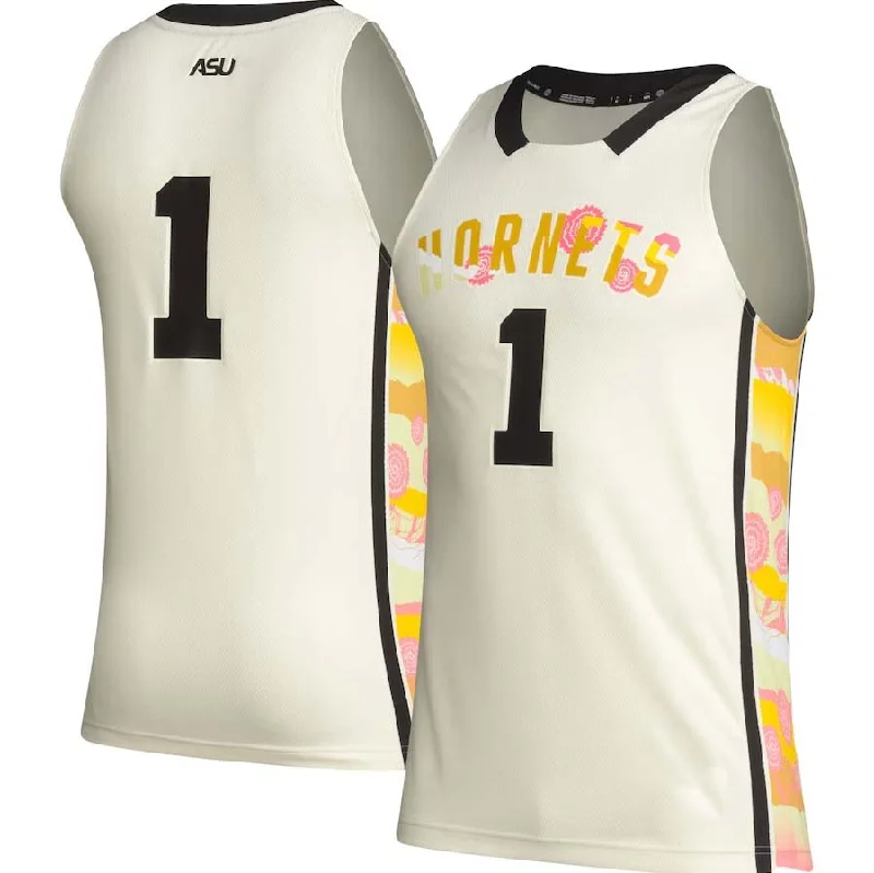 Basketball Jerseys with Side Panels for Stylish Look-#1 A.State Hornets Honoring Black Excellence Basketball Jersey - Khaki Stitched American College Jerseys