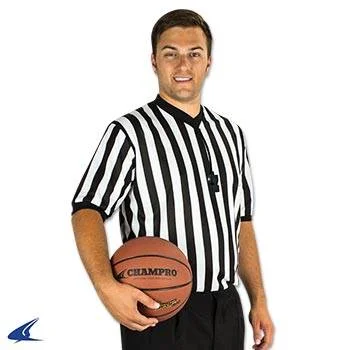 Basketball Jerseys with Raglan Sleeves for Mobility-New Champro Officials Dri-Gear Jersey Size 2XL