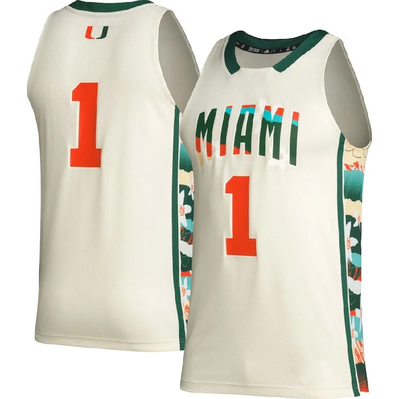 High-Quality Basketball Jerseys for Elite Players-#1 M.Hurricanes Honoring Black Excellence Basketball Jersey - Khaki American College Jerseys