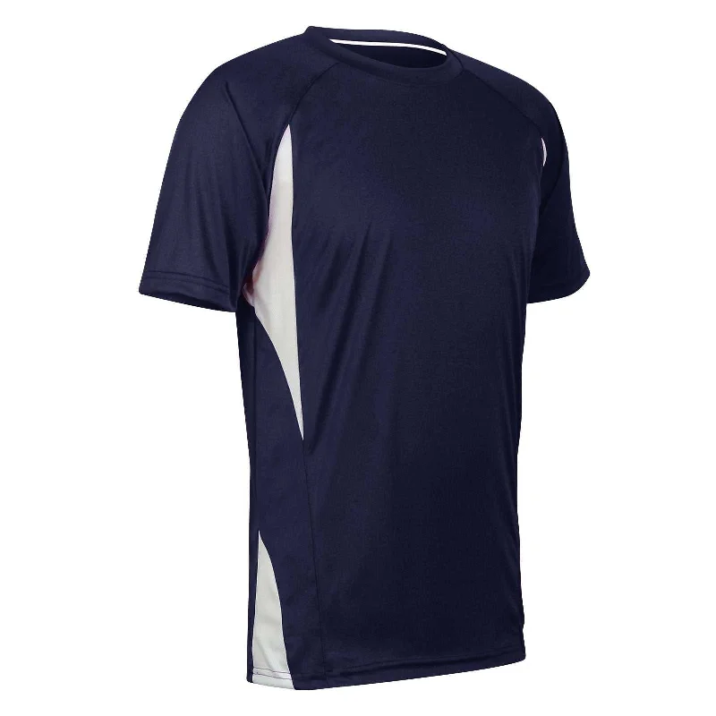 Baseball Jerseys with Soft Collar for Comfort-Champro BST65 Crew Neck Baseball Jersey - Navy White