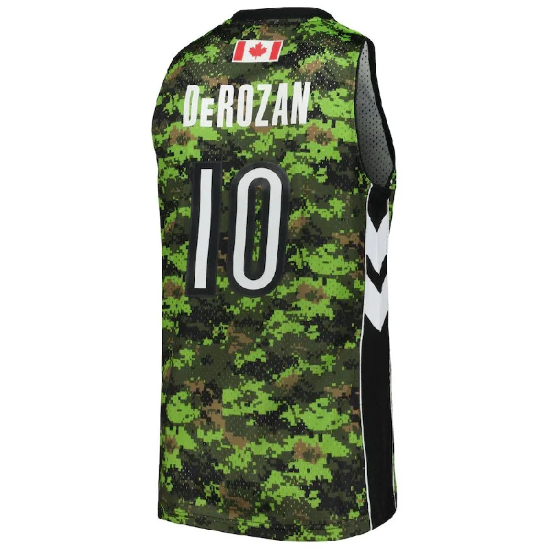 Basketball Jerseys with Zip-Up Design for Easy Wear-T.Raptors #10 DeMar DeRozan Mitchell & Ness 2011-12 Hardwood Classics Swingman Jersey Camo Stitched American Basketball Jersey