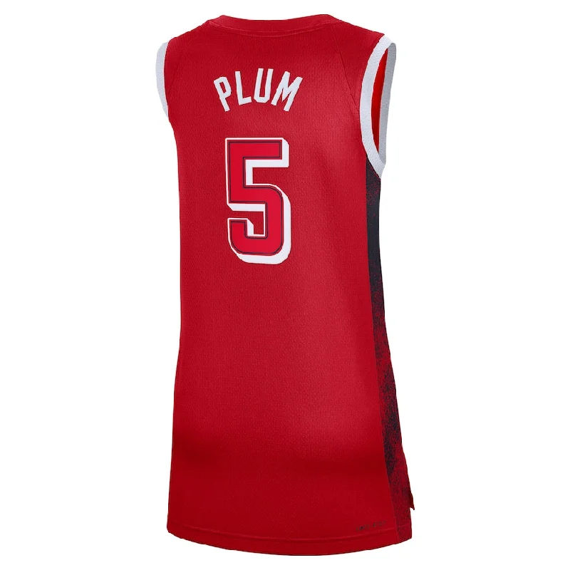 Basketball Jerseys with Custom Colors for Team Branding-USA Basketball #5 Kelsey Plum 2024 Swingman Player Jersey - Red American Basketball Jersey