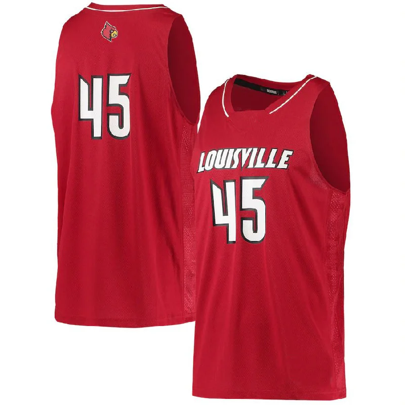 Basketball Jerseys with Customizable Sleeve Length for Different Looks-#45 L.Cardinals Swingman Red Basketball Jersey Stitched American College Jerseys