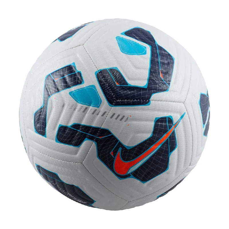 Signature Soccer Balls with Unique Designs-Nike Academy Soccer Ball  - White/Blackened Blue/Hyper Crimson