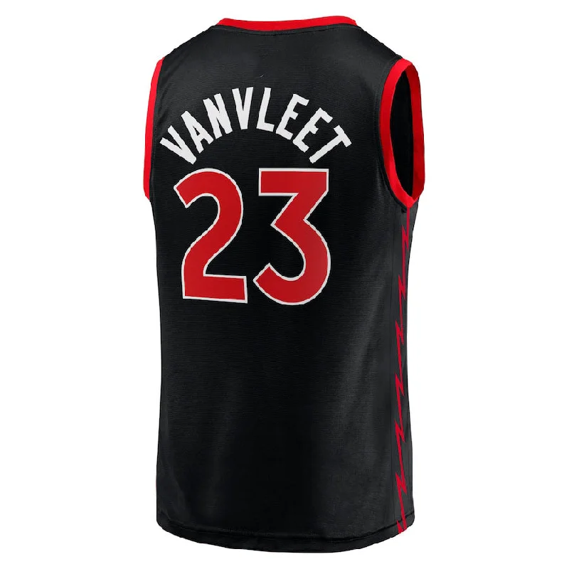 Basketball Jerseys with Extra Padding for Protection-T.Raptors #23 Fred VanVleet Fanatics Branded  Fast Break Player Jersey Black Statement Edition Stitched American Basketball Jersey