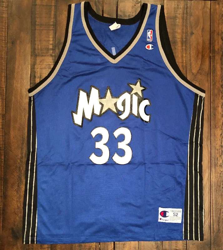 Basketball Jerseys with Tri-Blend Fabric for Soft Feel and Durability-Orlando Magic Grant Hill Champion Jersey 52 XXL