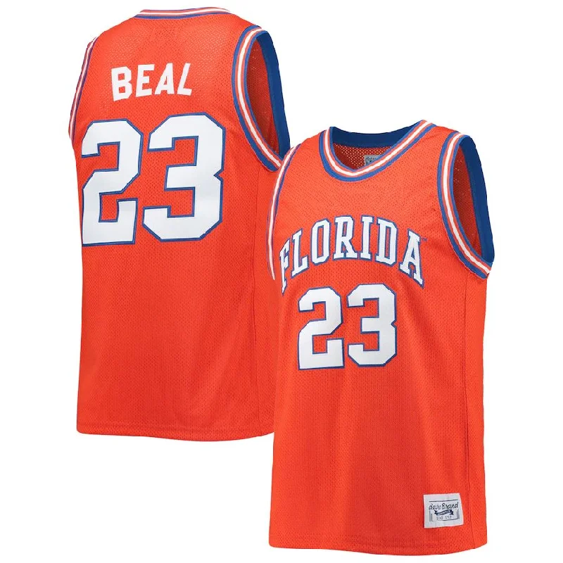 Basketball Jerseys with Customized Player Numbers for Personalization-F.Gators #23 Bradley Beal Original Retro Brand Alumni Commemorative Classic Basketball Jersey Orange Stitched American College Jerseys