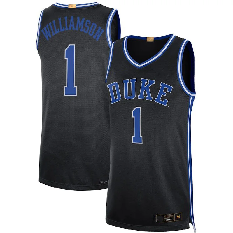 Basketball Jerseys with Sweat-Wicking Technology for Dry Comfort-D.Blue Devils #1 Zion Williamson Alumni Player Limited Basketball Jersey  Black Stitched American College Jerseys