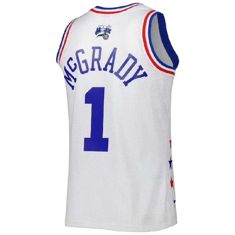 Basketball Jerseys with Soft Polyester Blend for Lightweight Feel-E.Conference #1 Tracy McGrady Mitchell & Ness 2003 All Star Game Swingman Jersey - White American Basketball Jersey