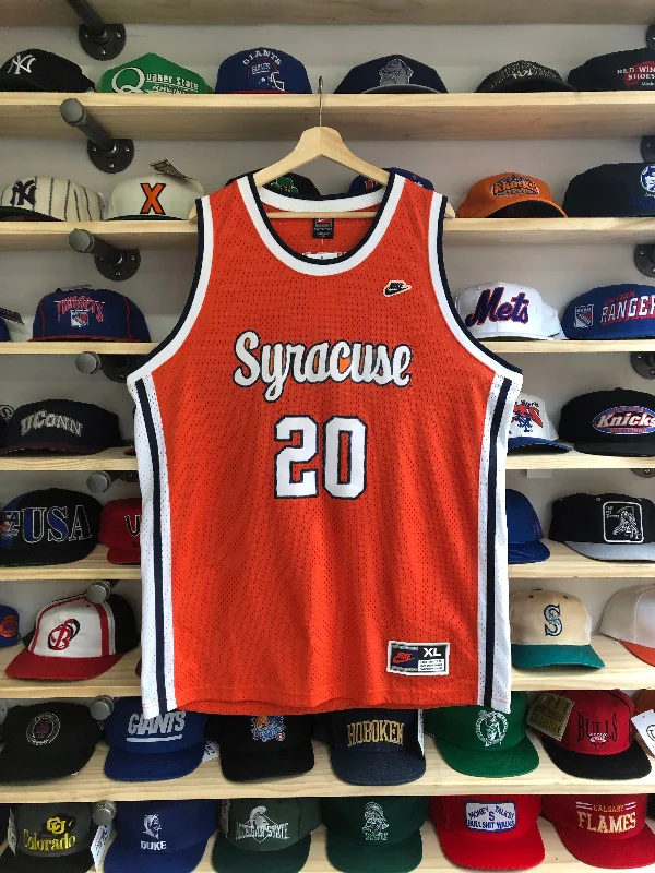 Youth Basketball Jerseys with Personalized Name and Number-Vintage Nike Swingman Syracuse Sherman Douglas Jersey Size XL