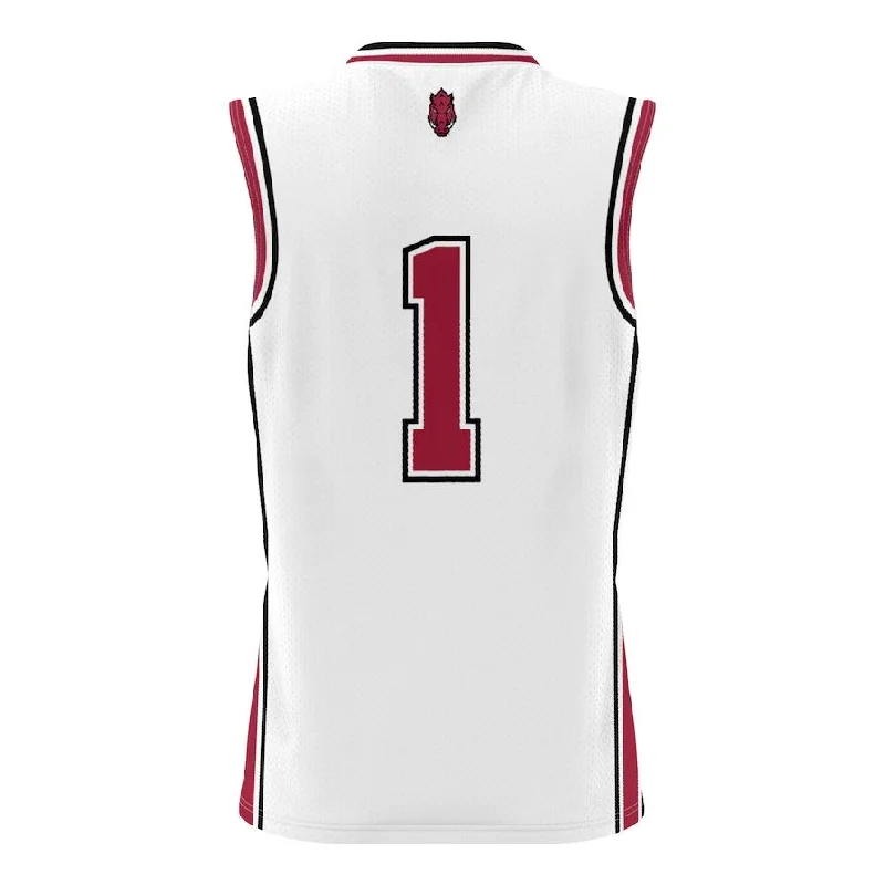 Basketball Jerseys with Customizable Back Designs for Personal Style-#1 A.Razorbacks GameDay Greats Lightweight Basketball Jersey - White Stitched American College Jerseys