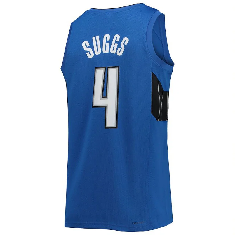 Basketball Jerseys with Comfortable, Moisture-Wicking Lining-O.Magic #4 Jalen Suggs Jordan Brand 2021-22 Swingman Jersey Blue Statement Edition Stitched American Basketball Jersey