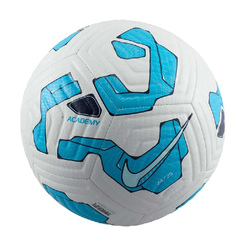 Eco-Friendly Soccer Balls for Green Initiatives-NK Academy - FA24 Soccer Ball - White/Blue Fury/Glacier Blue