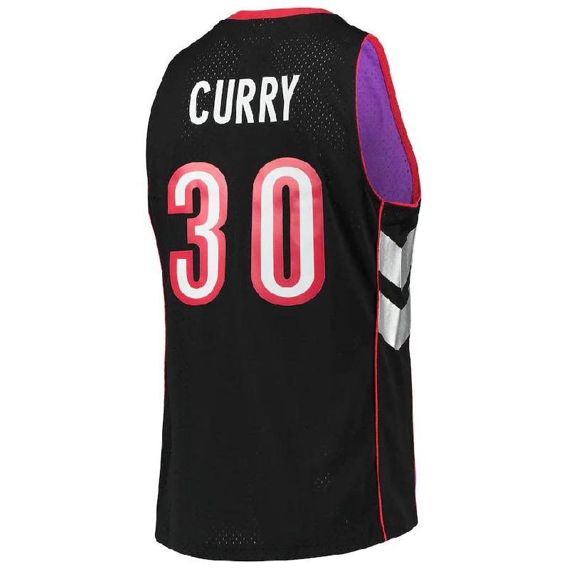 Basketball Jerseys with Minimalist Style for Sleek Appearance-T.Raptors #30 Dell Curry Mitchell & Ness  Hardwood Classics Swingman Jersey Purple Stitched American Basketball Jersey