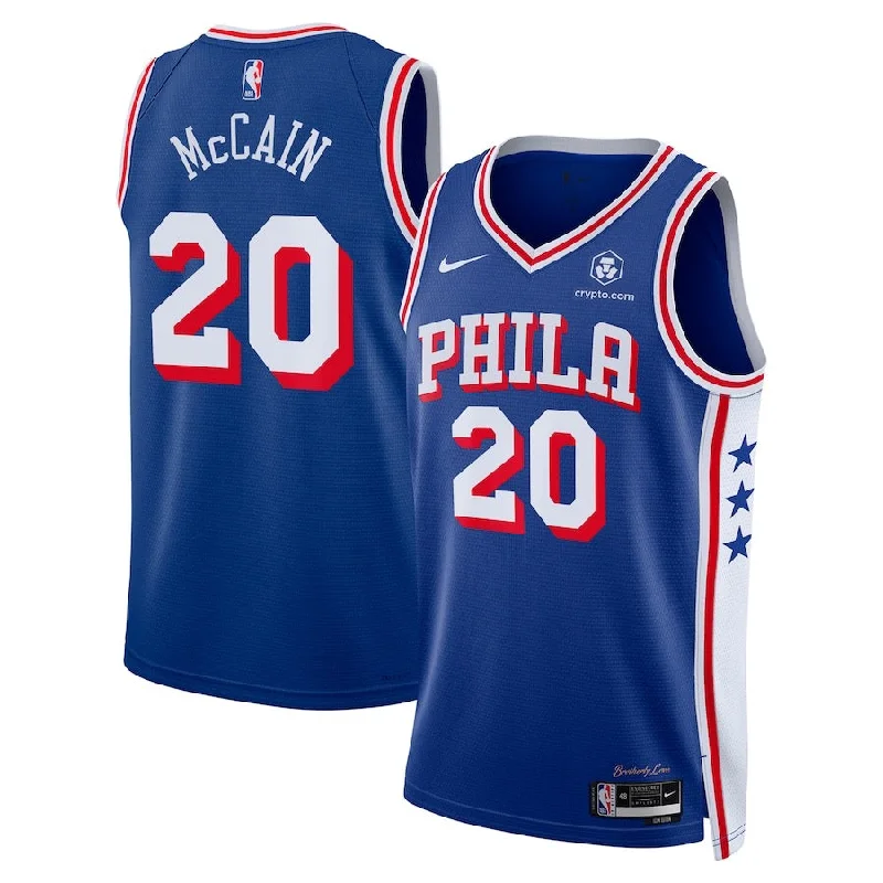 Premium Basketball Jerseys for Professional Teams-Jared McCain 76ers Jersey