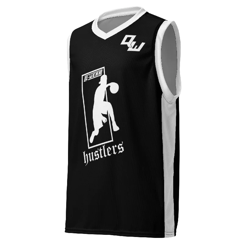 Basketball Jerseys with Lightweight Mesh Fabric for Breathability-Q Wear "Hustlers" Basketball Jersey