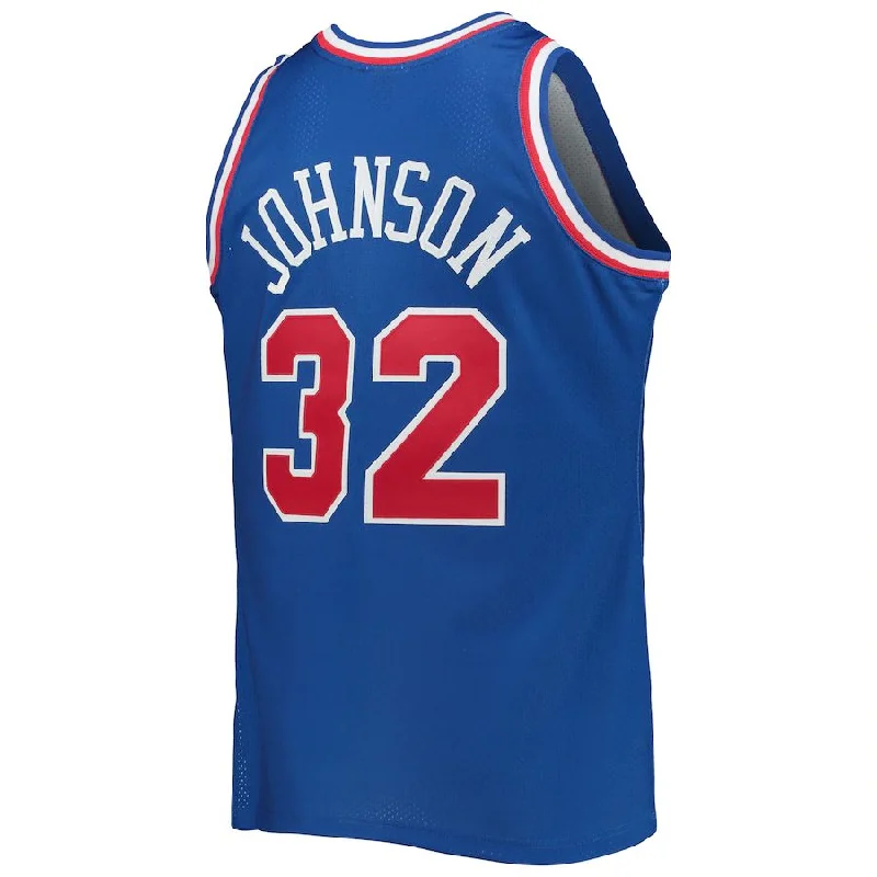 Basketball Jerseys with Unique Graphic Prints for Personal Style-W.Conference #32 Magic Johnson Mitchell & Ness Hardwood Classics 1992 All-Star Game Authentic Jersey Royal Stitched American Basketball Jersey