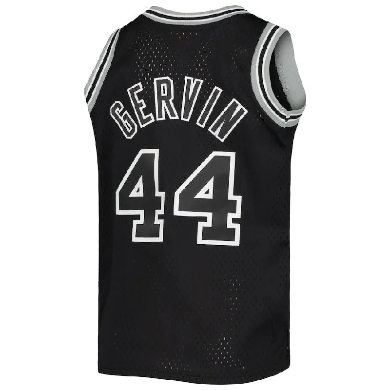 Basketball Jerseys with Lightweight Design for Freedom of Movement-S.Antonio Spurs #44 George Gervin Mitchell & Ness  1978-79 Hardwood Classics Swingman Jersey Black Stitched American Basketball Jersey