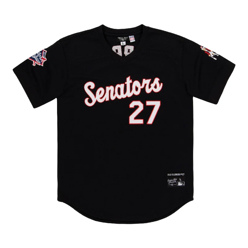 Custom Baseball Jerseys for Teams-Harrisburg Senators EFF MiLB Vintage V-Neck Baseball Jersey