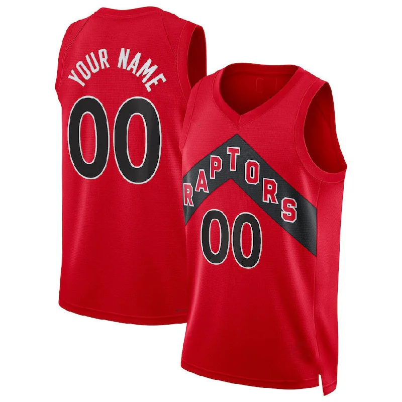 Basketball Jerseys with Reinforced Elbows for Extra Durability-Custom T.Raptors Diamond Swingman  Jersey Icon Edition Red Stitched Basketball Jersey