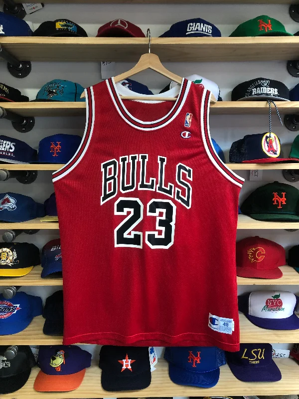 Personalized Basketball Jerseys for Players and Fans-Vintage Early 90s Champion Chicago Bulls Michael Jordan Jersey Size 48/XL