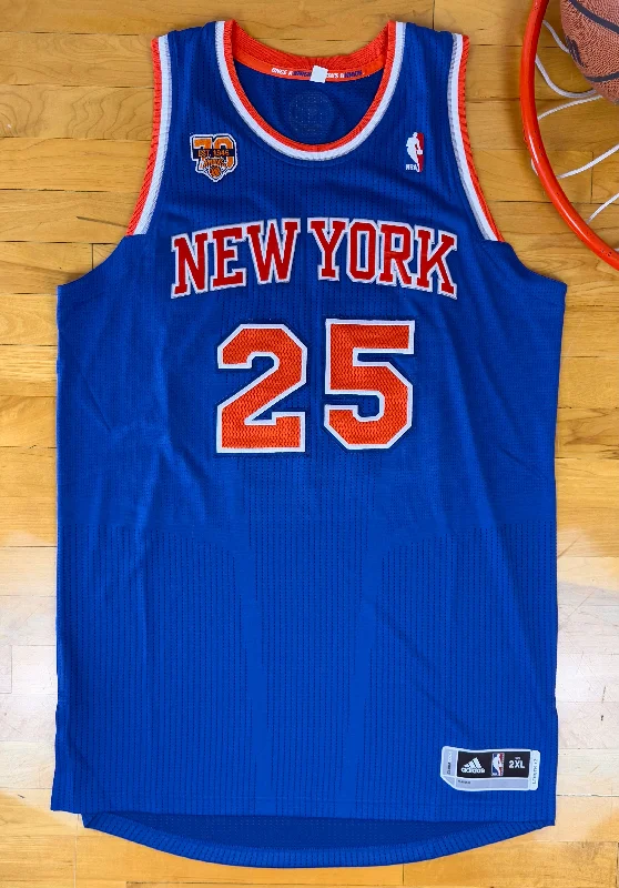 Basketball Jerseys with Contrast Stitching for Bold Design-New York Knicks Derrick Rose 2016-2017 NBA Basketball Jersey (XXL)