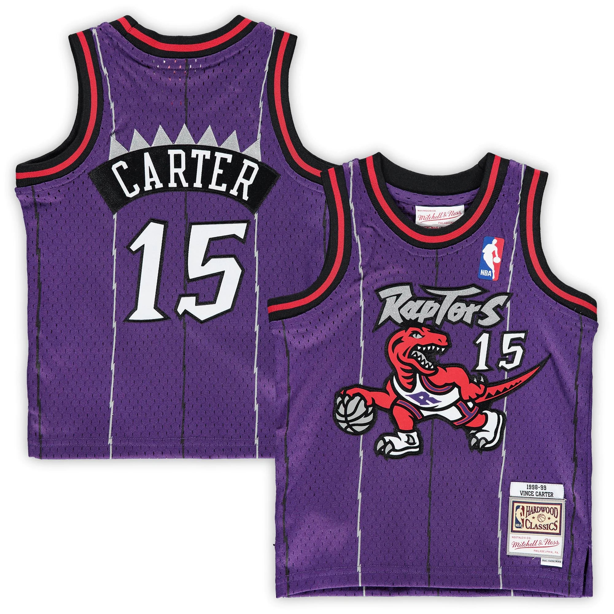 Basketball Jerseys with Contrast Collar for Stylish Touch-Stitched Vince Carter Toronto Raptors Jersey