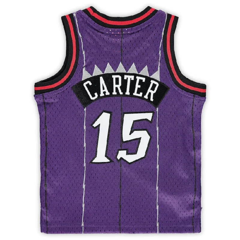 Lightweight Basketball Jerseys for Comfort and Speed-T.Raptors #15 Vince Carter Mitchell & Ness Infant 1998-99 Hardwood Classics Retired Player Jersey  Purple Stitched American Basketball Jersey