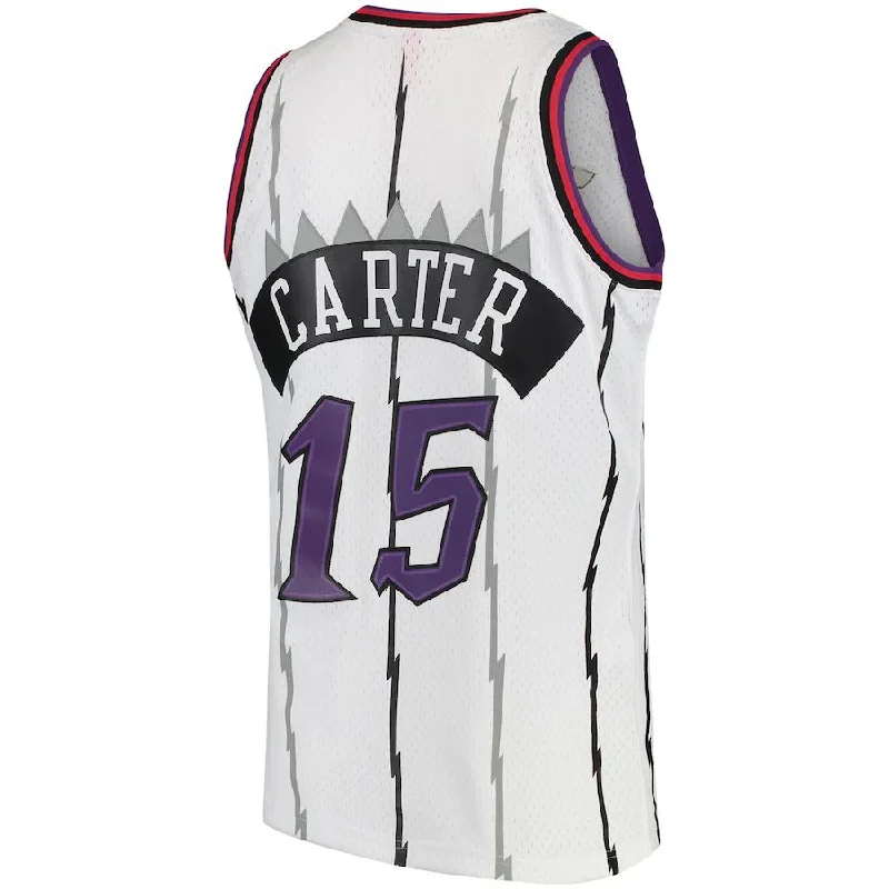 Basketball Jerseys with Padded Neck for Extra Comfort-T.Raptors #15 Vince Carter Mitchell & Ness 1997-98 Hardwood Classics Swingman Jersey White Stitched American Basketball Jersey