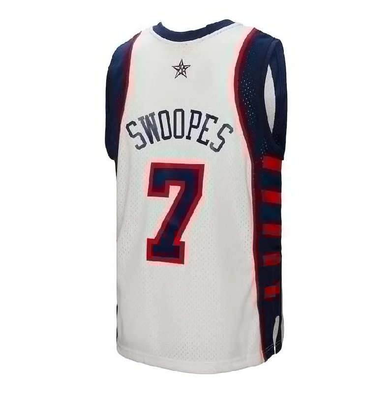 Basketball Jerseys with Soft and Stretchable Fabric for All-Day Comfort-USA Basketball #7 Sheryl Swoopes Mitchell & Ness 2004 Hardwood Classics Swingman Jersey - White American Basketball Jersey