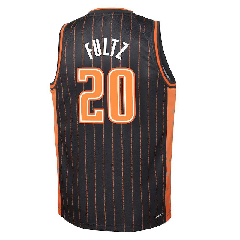 High-Quality Basketball Jerseys for Elite Players-O.Magic #20 Markelle Fultz 2021-22 Swingman Jersey City Edition  Anthracite Stitched American Basketball Jersey