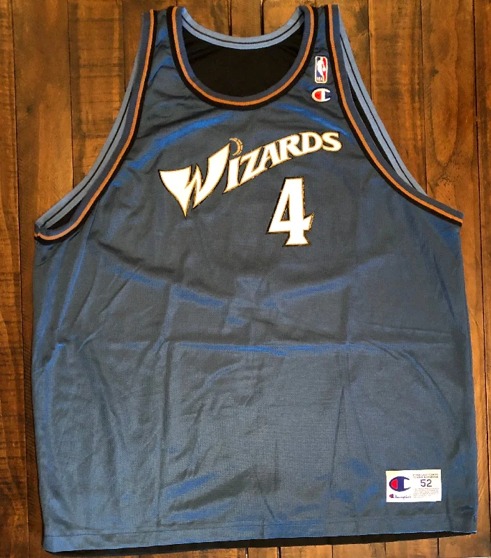 Basketball Jerseys with Side Panels for Stylish Look-Washington Wizards Chris Webber Champion Jersey 52 XXL