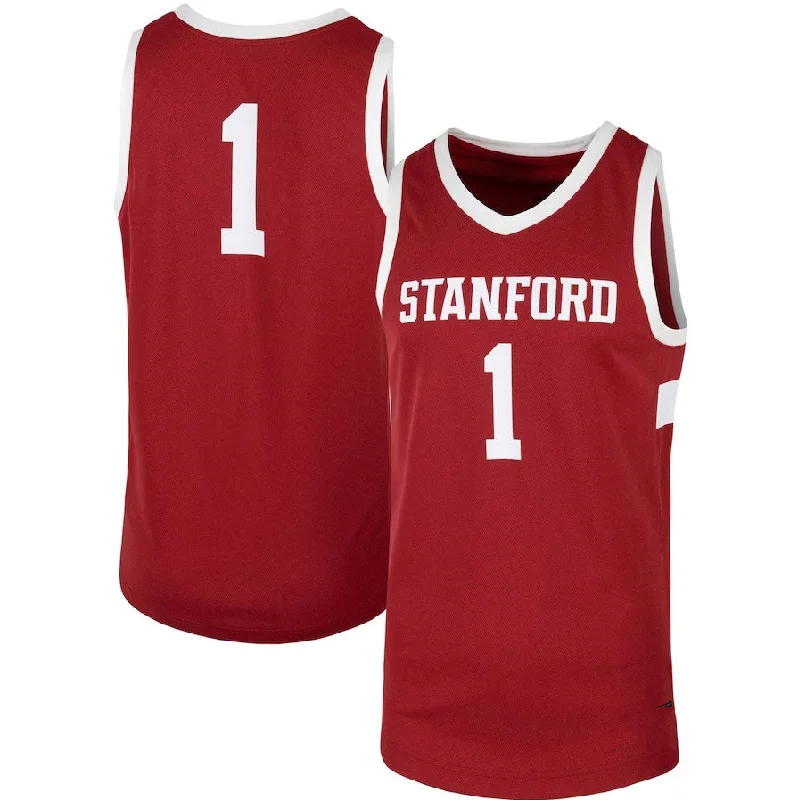 Personalized Basketball Jerseys for Players and Fans-#1 S.Cardinal Team Replica Basketball Jersey - Cardinal American College Jerseys