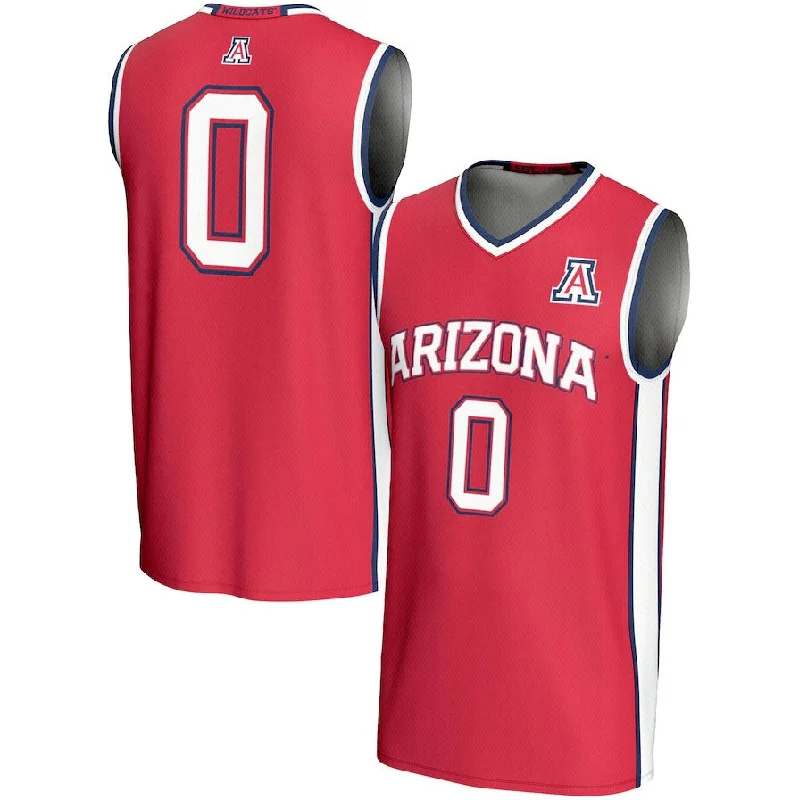 Basketball Jerseys with Lightweight Polyester Fabric for Breathability-#0 A.Wildcats GameDay Greats Lightweight Basketball Jersey - Red Stitched American College Jerseys