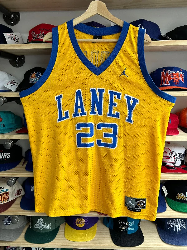 Basketball Jerseys with T-Shirt Style for Casual Look-Vintage Jordan Brand Laney High School Jordan Swingman Jersey XL