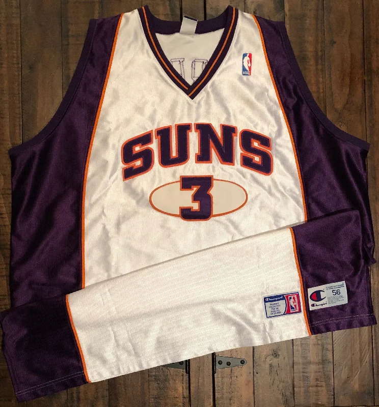 Basketball Jerseys with Classic Pinstripe Design for Vintage Look-Phoenix Suns Stephon Marbury Champion Authentic Jersey 56 3XL