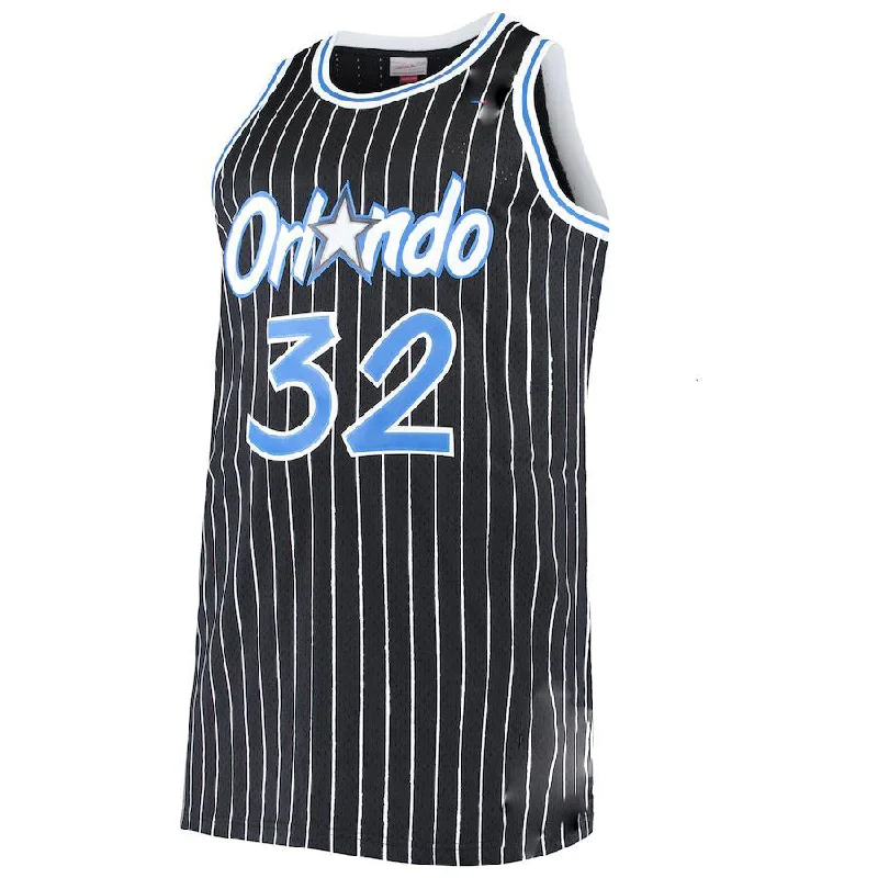 Basketball Jerseys with Customizable Sleeve Length for Different Looks-O.Magic #32 Shaquille O'Neal Mitchell & Ness Big & Tall Hardwood Classics Jersey Black Stitched American Basketball Jersey