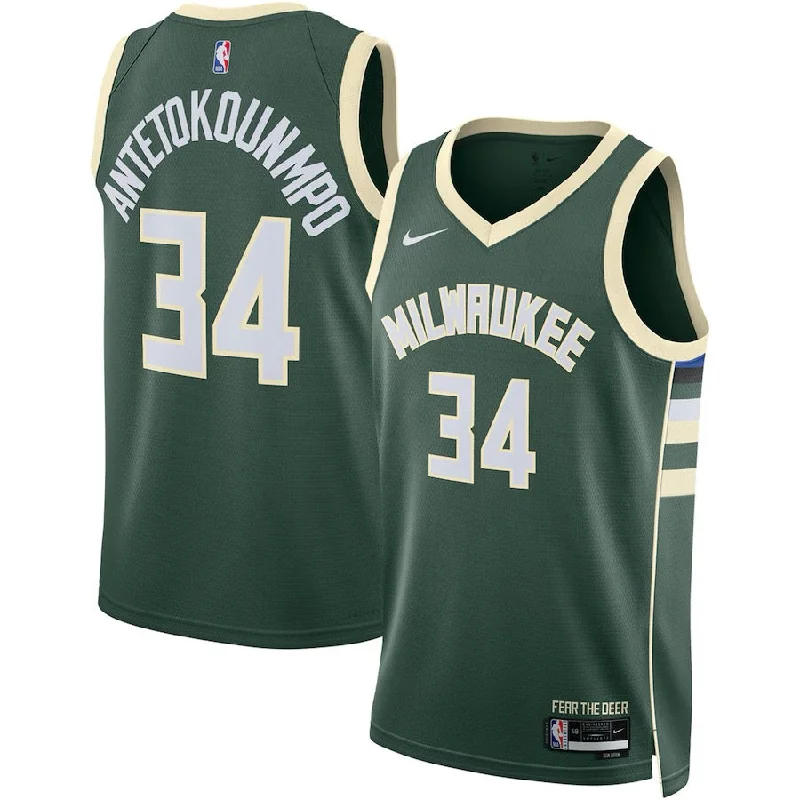 Basketball Jerseys with Sleeveless Design for Warm Weather-Giannis Antetokounmpo Bucks Jersey