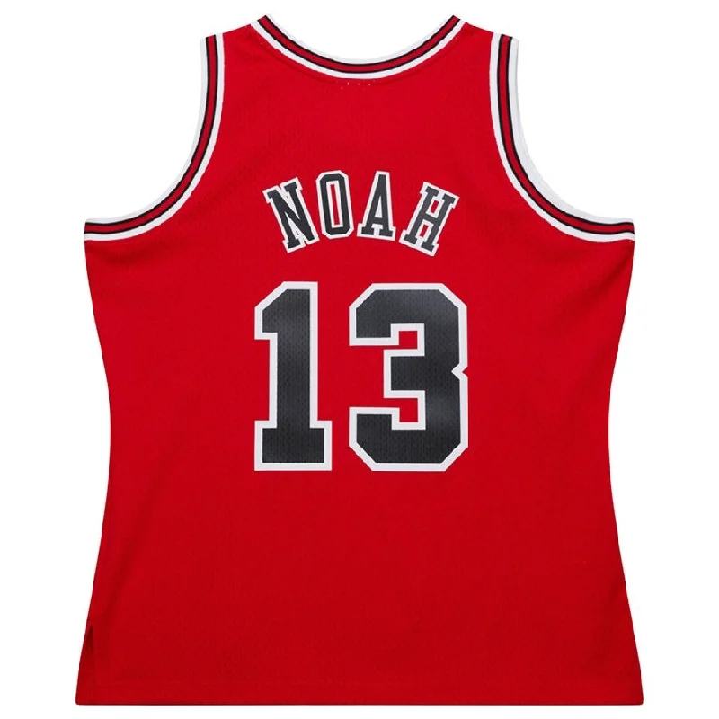 Basketball Jerseys with T-Shirt Style for Casual Look-C.Bulls #13 Joakim Noah Mitchell & Ness 2013-14 Hardwood Classics Swingman Jersey - Red American Basketball Jersey