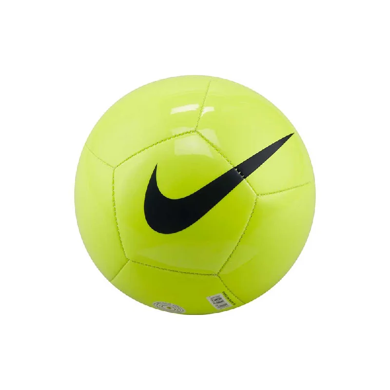 Full-Grain Leather Soccer Balls for Professional Feel-Nike Pitch Skills Soccer Ball - Volt/Black