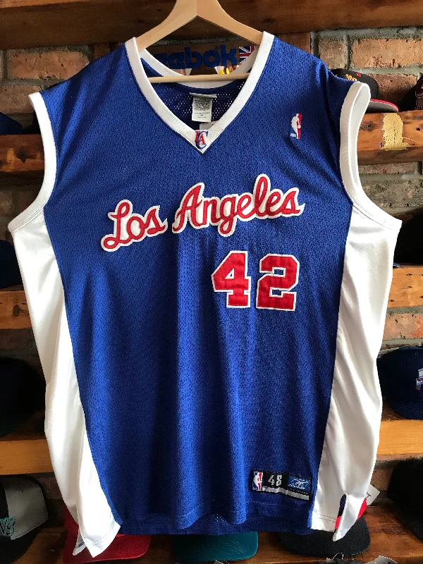 Basketball Jerseys with Extra Padding for Protection-Vintage Authentic Reebok Elton Brand Los Angeles Clippers Jersey Size 48 XL