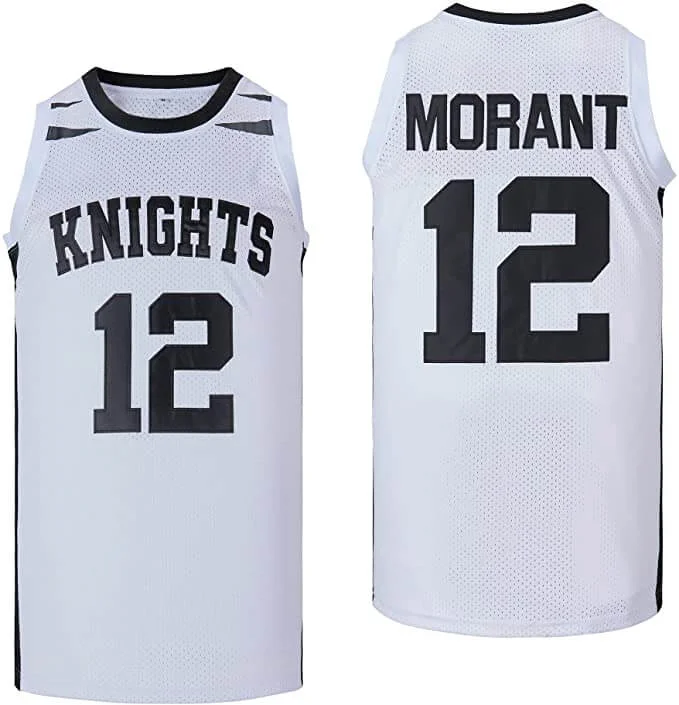 Basketball Jerseys with Sweat-Wicking Technology for Dry Comfort-Morant Knights  High School 12 Basketball Jersey