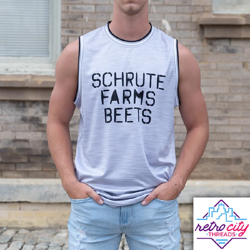 Basketball Jerseys with Tight-Fit Sleeves for Streamlined Look-Schrute Farms Beets The Office Custom Basketball Jersey