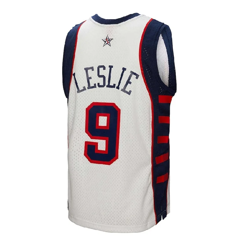 Basketball Jerseys with Customized Player Numbers for Personalization-USA Basketball #9 Lisa Leslie Mitchell & Ness 2004 Hardwood Classics Swingman Jersey - White American Basketball Jersey