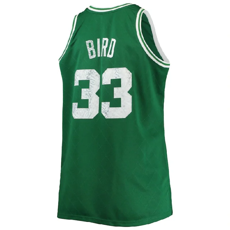 Basketball Jerseys with Extended Back for Comfort and Fit-B.Celtics #33 Larry Bird Mitchell & Ness Big & Tall 1985-86 NBA 75th Anniversary Diamond Swingman Jersey Kelly Green Stitched American Basketball Jersey