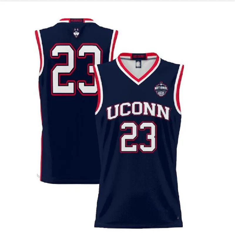 Basketball Jerseys with Tapered Cut for Modern Appeal-#23 U.Huskies ProSphere 2023 Basketball National Champions Basketball Jersey - Navy Stitched American College Jerseys