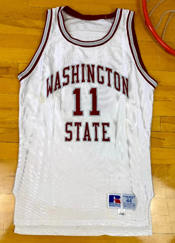 Custom Basketball Jerseys with Team Colors and Branding-Washington State Cougars 1992-1993 Drew Bledsoe College Basketball Jersey (44/Large)